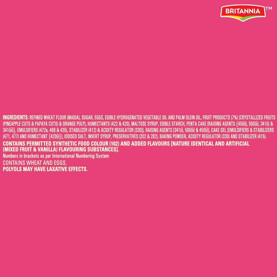 Britannia Gobbles Bar Cake - Fruity Fun Combo