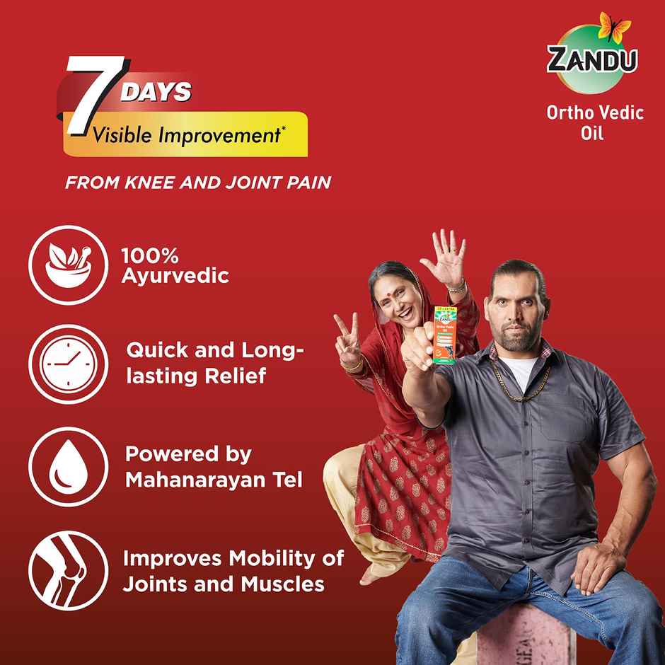 Zandu Ortho Vedic Knee & Joint Pain Oil 60mL
