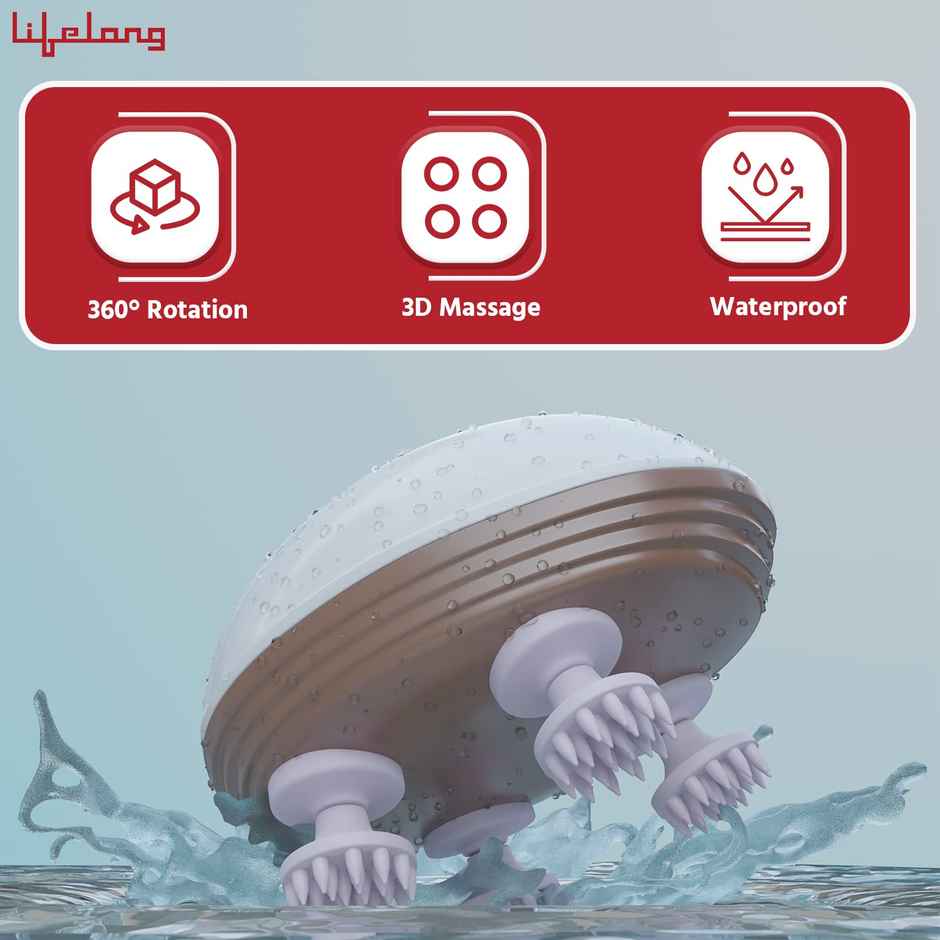 Lifelong LLM594 Head and Body Massager - Full Body Pain Relief | Deep Clean