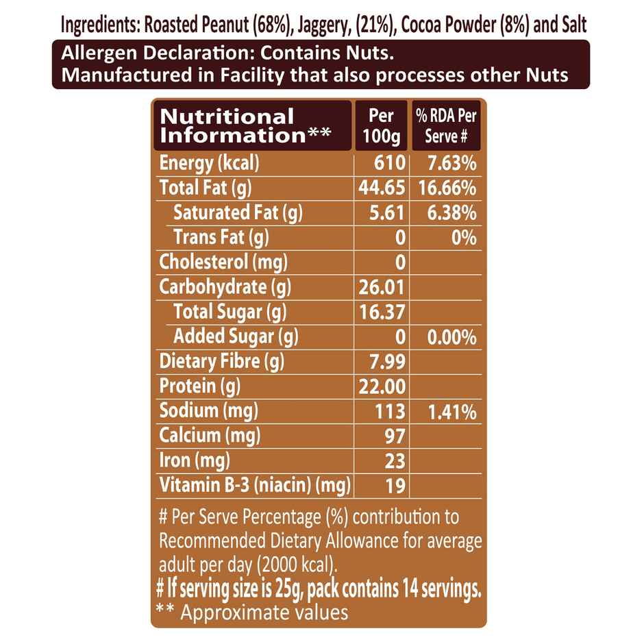 LA Americana Creamy Chocolate Spread with Jaggery