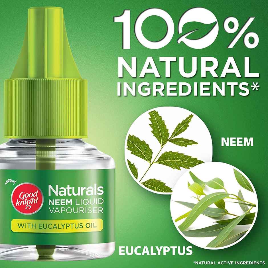 Good Knight Naturals Liquid Vapourizer, Mosquito Repellent Refill
