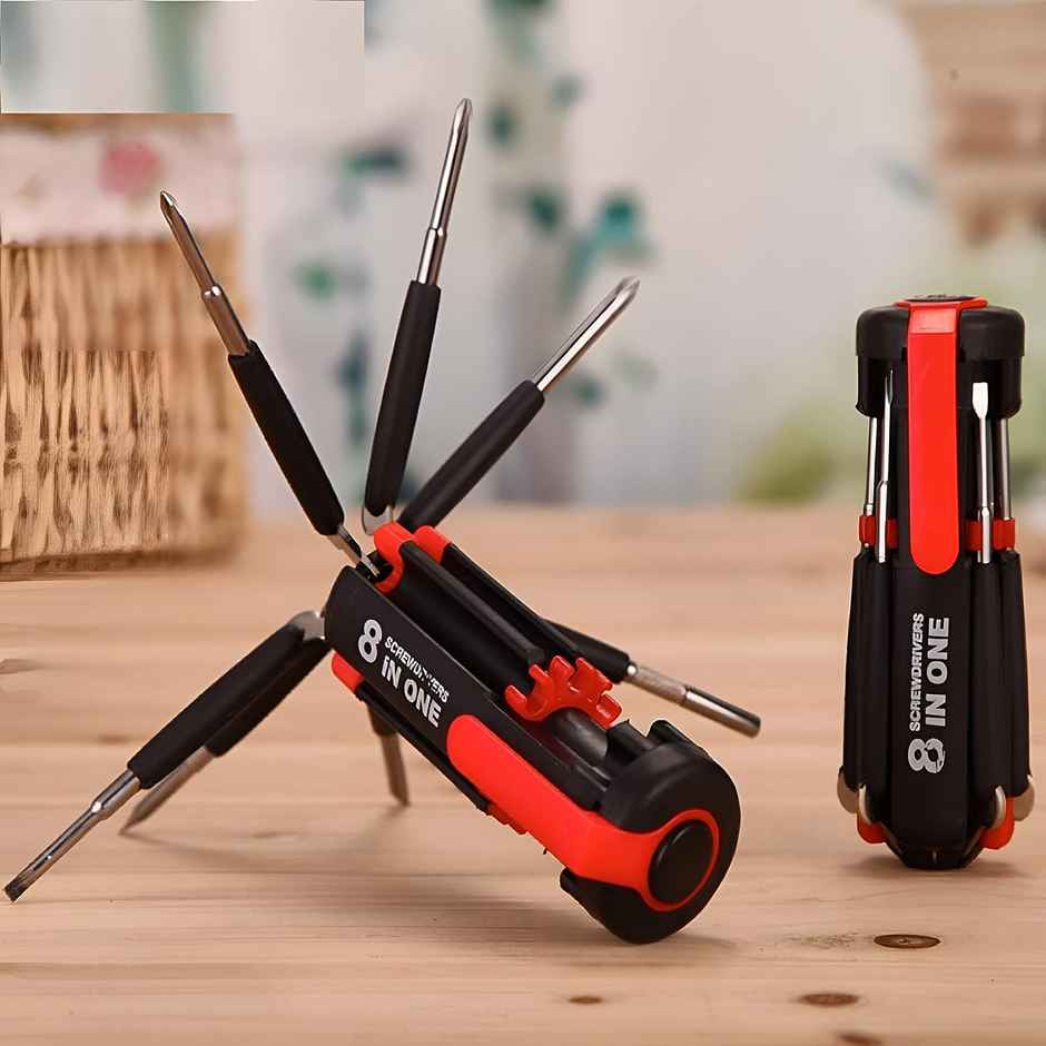 Se7en 8 in 1 Multifunctional Screwdriver Tool Kit Set With Led Light Torch