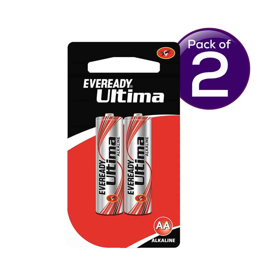 Eveready Ultima Pro Alkaline AA Battery | 800% Longer Lasting Combo