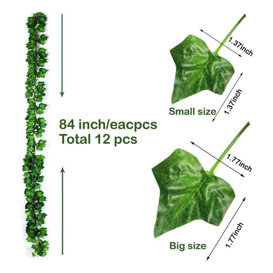 Party Propz Artificial Ivy Garland Fake Plants Vine Hanging Garland For Party Decoration With 80Led