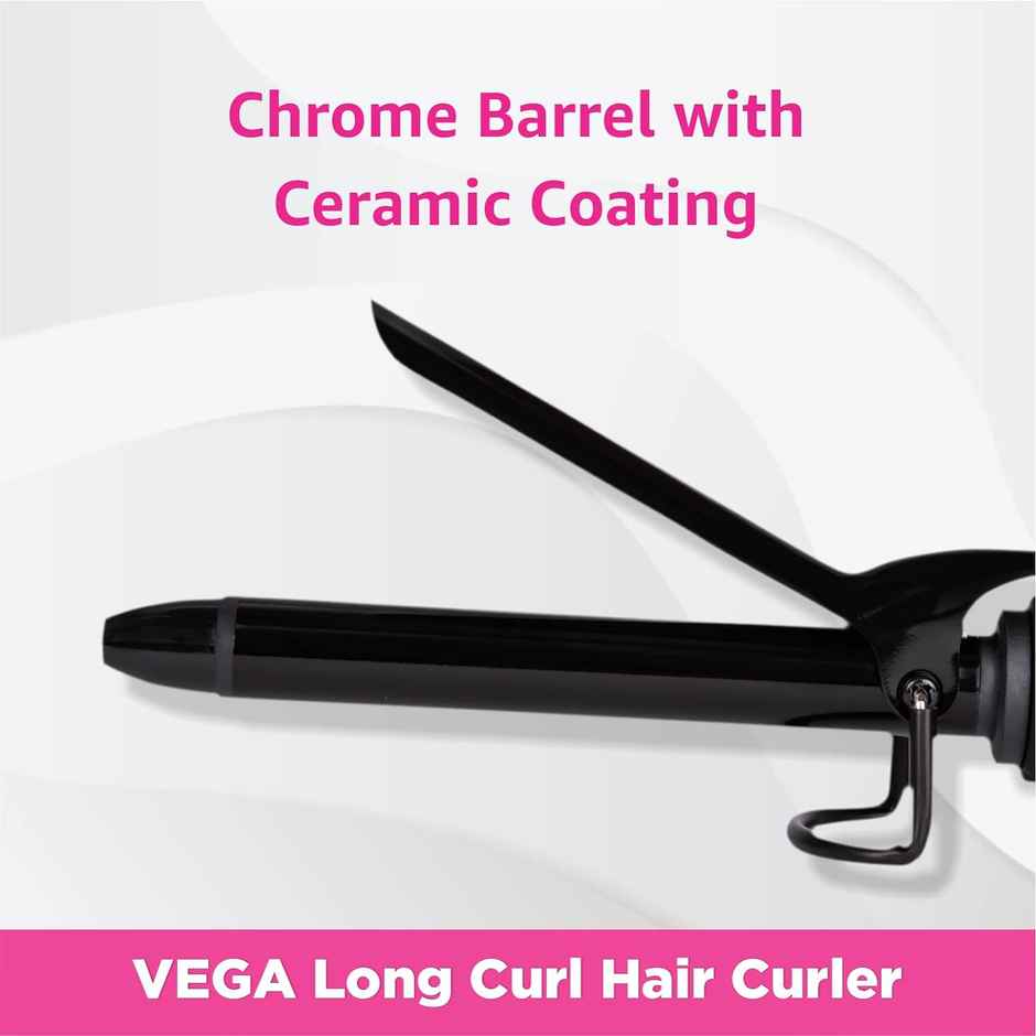 VEGA VHCH-03 Hair Curler - Ceramic | 35W | Corded Electric | Cool Tip & Safety Stand
