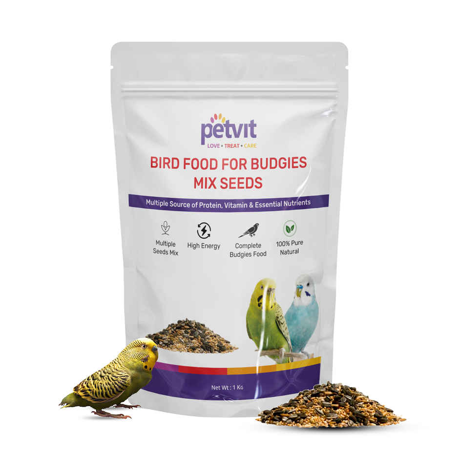 Petvit Bird Food For Budgies Mix Seed With Yellow Millet