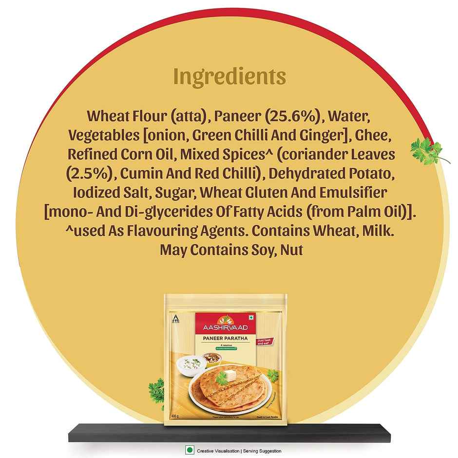 Aashirvaad Ready To Cook Paneer Paratha