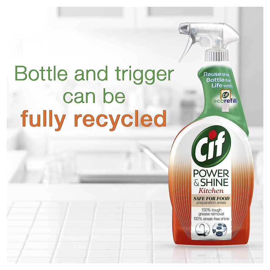 Cif Power & Shine Kitchen Cleaning Spray | 100% Tough Grease Removal