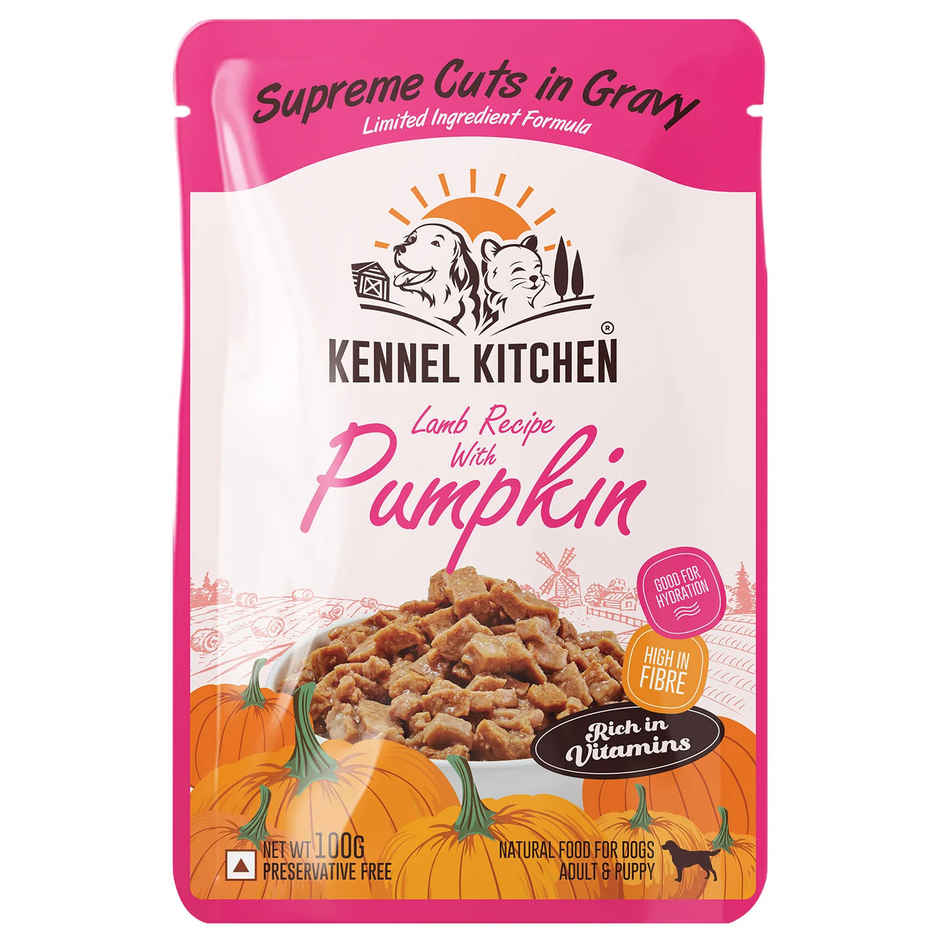 Kennel Kitchen Supreme Cuts In Gravy, Lamb Recipe With Pumpkin