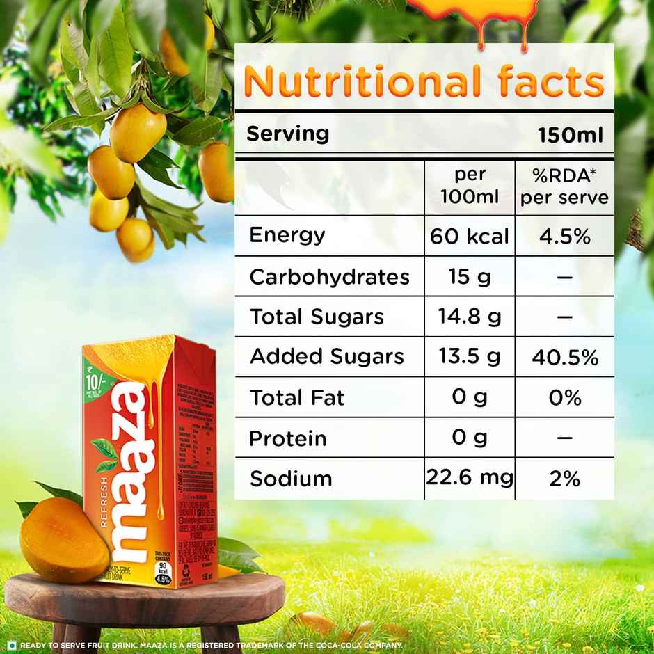 Maaza| Real Mango Fruit Drink | The Coca-Cola Company