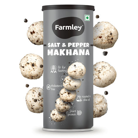 Farmley Black Pepper Roasted Makhana- Fit For Fasting