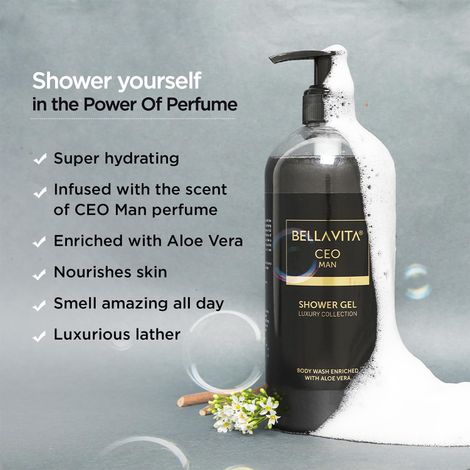 Bella Vita Luxury CEO MAN Body Wash Refreshing Shower Gel for Deep Cleansing