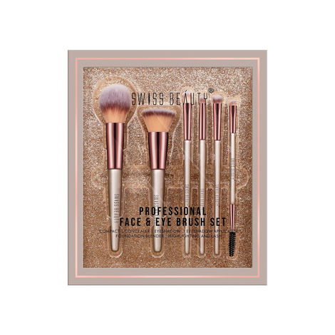 Swiss Beauty Professional Face & Eye Brush Set SB-F01