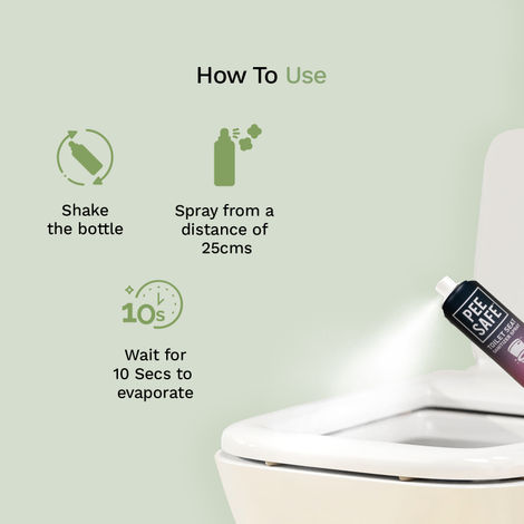 Pee Safe Toilet Seat Sanitizer Spray Floral
