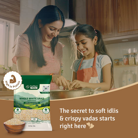 FarMart Pantry White Urad Whole | Unpolished Urad Gota