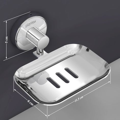 Plantex Masterpiece Soap Holder for Bathroom - Chrome