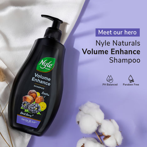 Nyle Naturals Volume Enhance Shampoo With Goodness Of Reetha And Blackberry