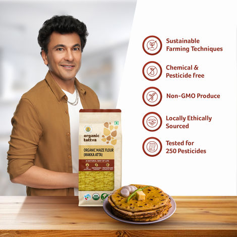 Organic Tattva Maize Flour | Makka Atta