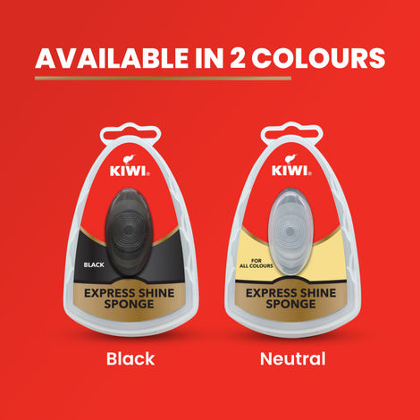 Kiwi Express Shine Sponge | Instant Shine For Black Leather