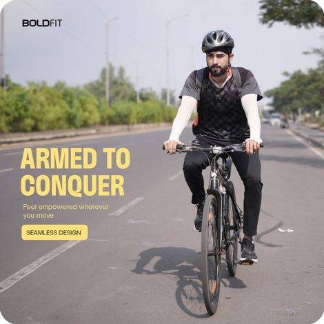 Boldfit UV Protection Arm Sleeves | Comfortable Hand Sleeves for Men & Women