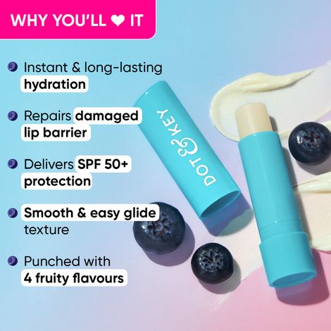Dot & Key Barrier Repair Hydrating Lip Balm SPF 50 | Blueberry Bliss