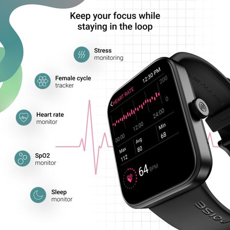 Noise ColorFit Loop Smartwatch | Jet Black