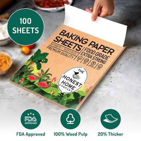 The Honest Home Company Baking Sheets Precut - 100 Sheets (10.25In X 10.25In)