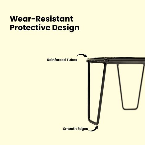 TrustBasket Eclips Metal Planter Stand | Strong Pot Stands for Balcony & Garden Decor