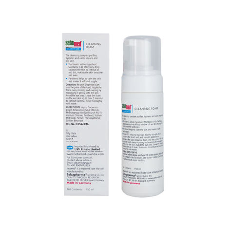 Sebamed Clear Face Cleansing Foam | pH 5.5 I Combats Pimples, Blackheads