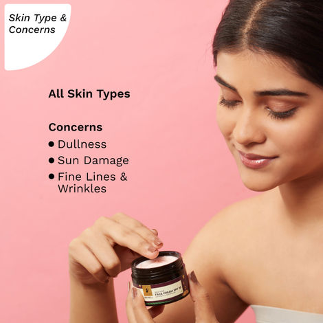 Pilgrim Red Vine Face Cream with SPF 30, Rosehip Oil & Vit C For Anti Ageing, Sun Protection PA+++