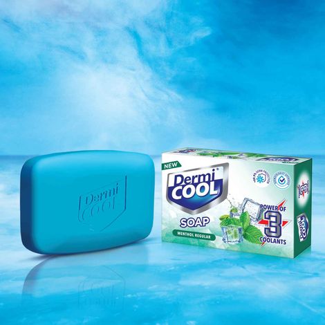 Dermicool Soap With The Power Of 3 Coolants - Camphor, Menthol, Thyme Oil