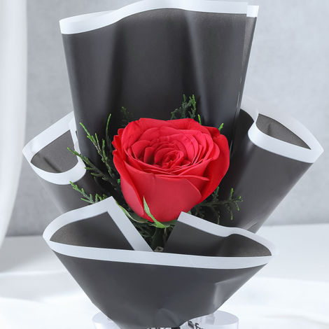 FNP Single Red Rose Bouquet