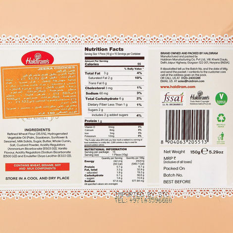 Haldirams Cookie Heaven Jeera Cookies