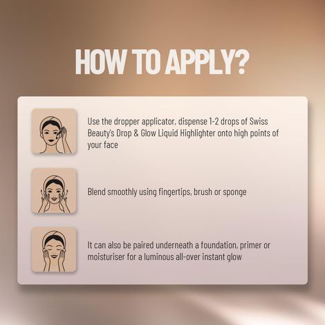 Swiss Beauty Drop and Glow Liquid Highlighter - 01 Light Pink