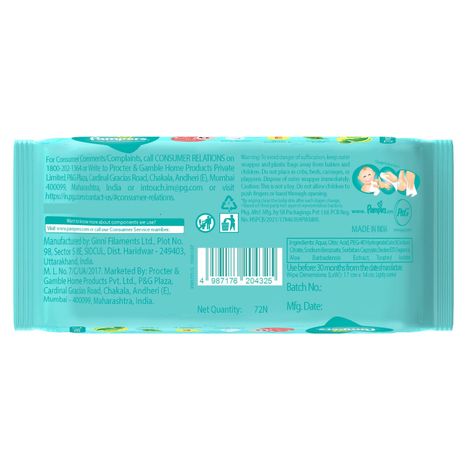 Pampers Baby Wipes With Aloe