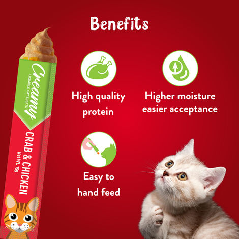 Drools Creamy Lickable Cat Treat - Crab & Chicken
