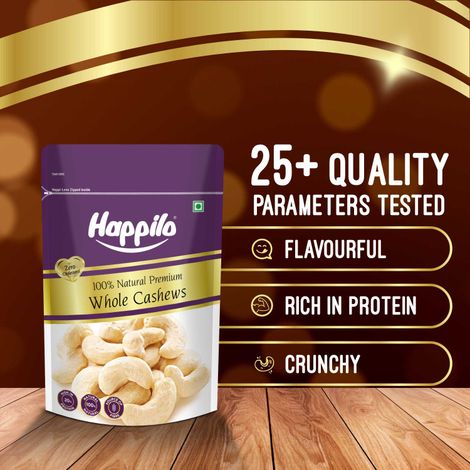 Happilo Premium Whole Cashew Nuts|Whole Kaju|Dry Fruits