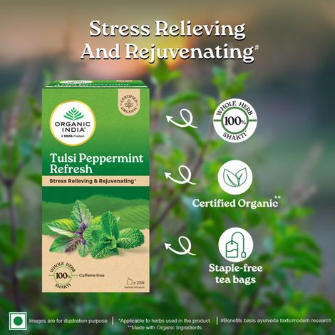 Organic India Basil and Peppermint Organic Herbal Tea
