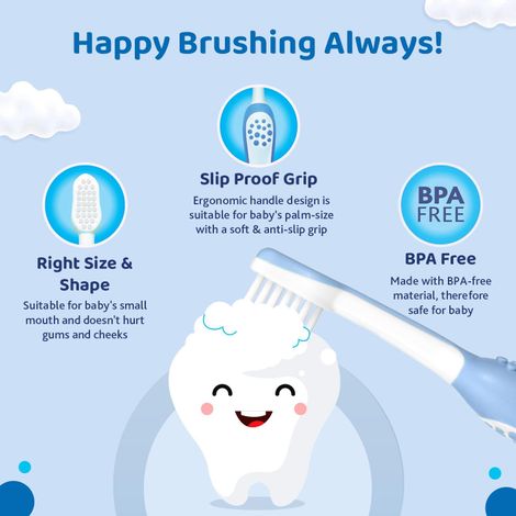 Chicco Toothbrush Blue 6M-36M