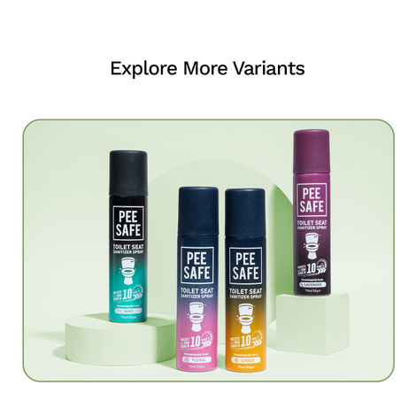 Pee Safe Toilet Seat Sanitizer Spray Floral