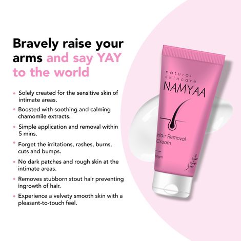 Namyaa Hair Removal Cream For Intimate Skin For Women