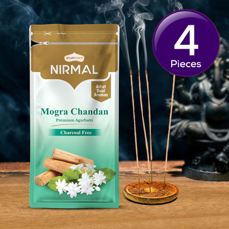 Shubhkart Nirmal Mogra Chandan Agarbatti Zipper Combo