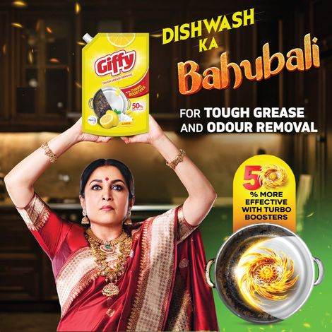 Giffy Active Salt and Lemon Liquid Dish Wash Gel