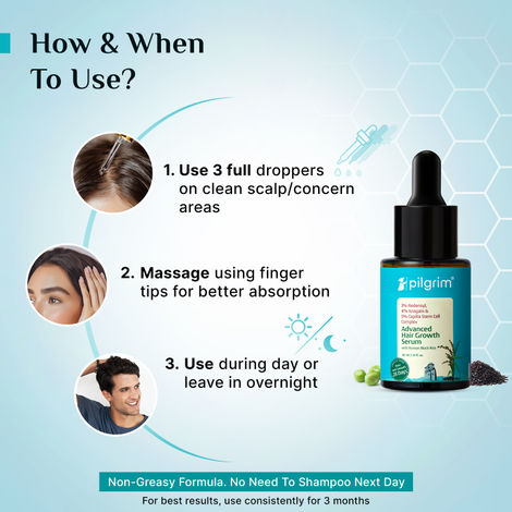 Pilgrim 3% Redensyl & 4% Anagain Advanced Hair Growth Serum