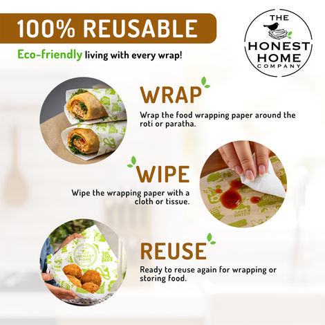 The Honest Home Company Food Wrapping Paper - 21 Meter