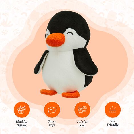 Babique Penguin, Plush/Soft Toy for Boys, Girls and Kids, Super-Soft, Safe, Great Birthday Gift (Black and White, 17 cm)