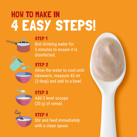 Slurrp Farm Wheat Apple and Banana Instant Healthy Cereal 100% Natural | No Added Sugar | No Milk