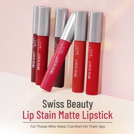 Swiss Beauty Lip Stain Matte Lipstick - 222 Hot Nude