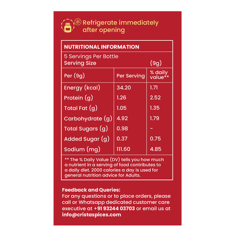 CRISTA Sizzling Harissa Spice Mix