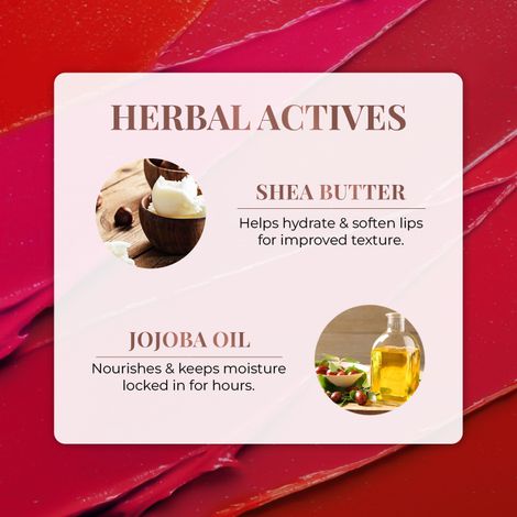 Just Herbs Long Stay Ultra Matte Liptick Lipstick - Nudes & Brown